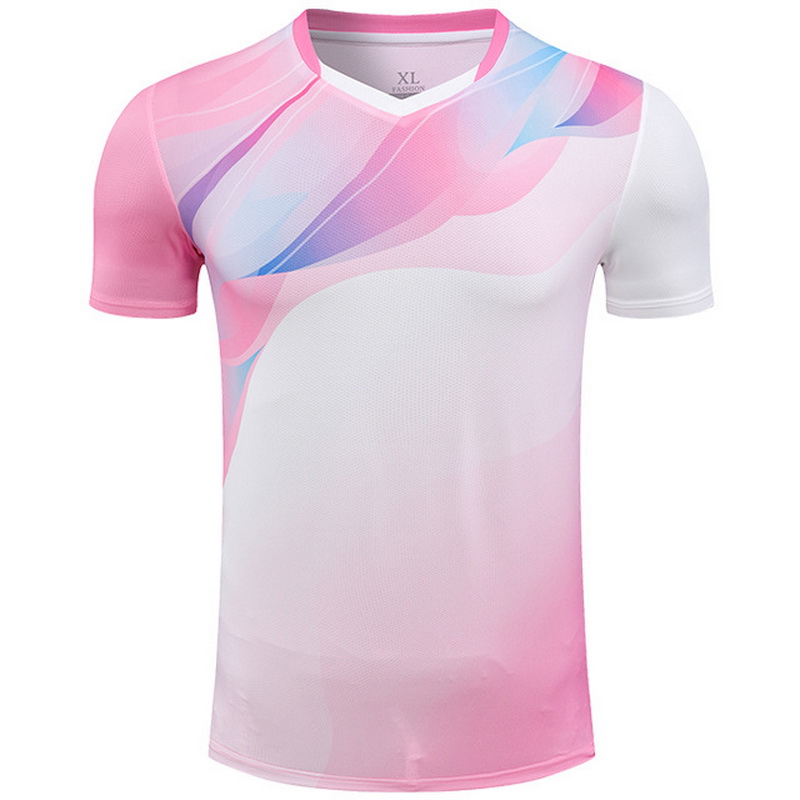 Pink Fashion Short Sleeve Shirt Home Men's Soccer Jersey