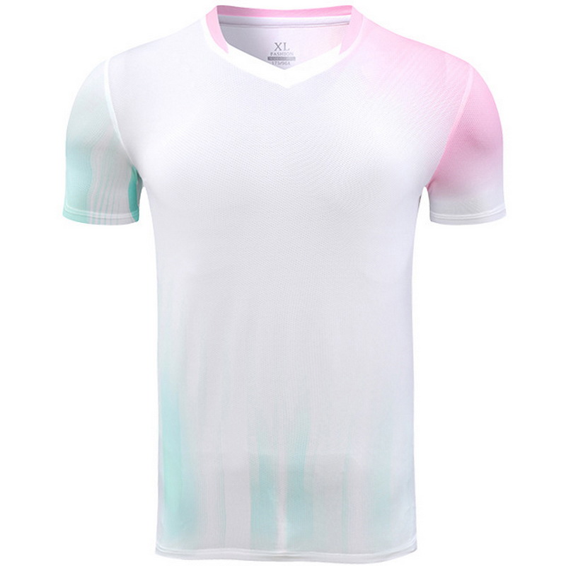 White Summer Short Sleeve Shirt Third Men's Soccer Jersey