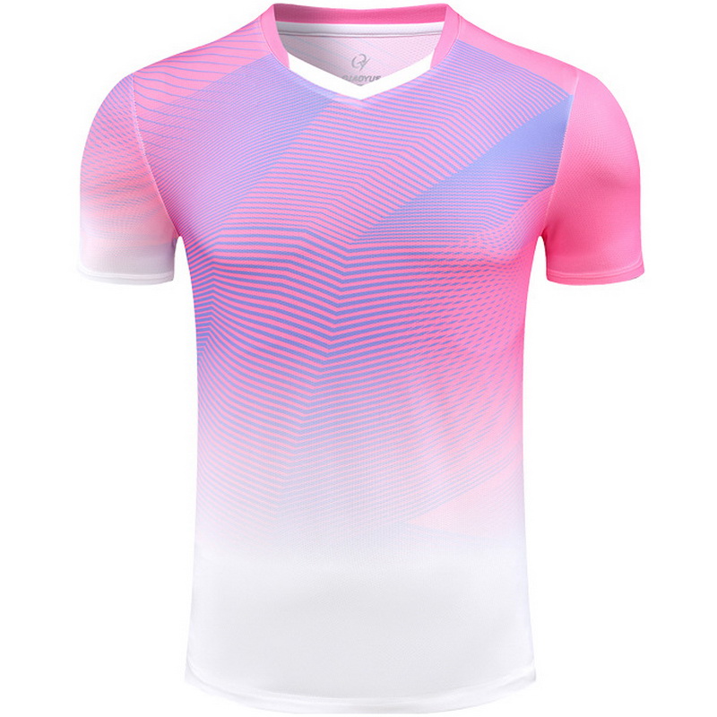 Pink Team Short Sleeve Jersey Home Men's Soccer Shirt