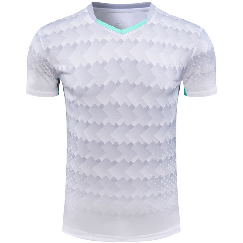 White Team Short Sleeve Jersey Third Men's Soccer Shirt