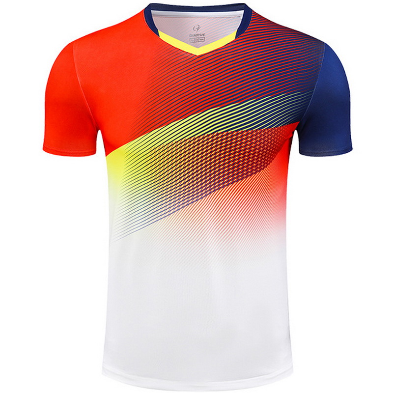 Red/White Fashion V-Neck Shirt Home Men's Soccer Jersey