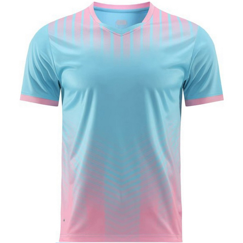Pink/Teal Sports Merch Jersey Third Kids Soccer Shirt