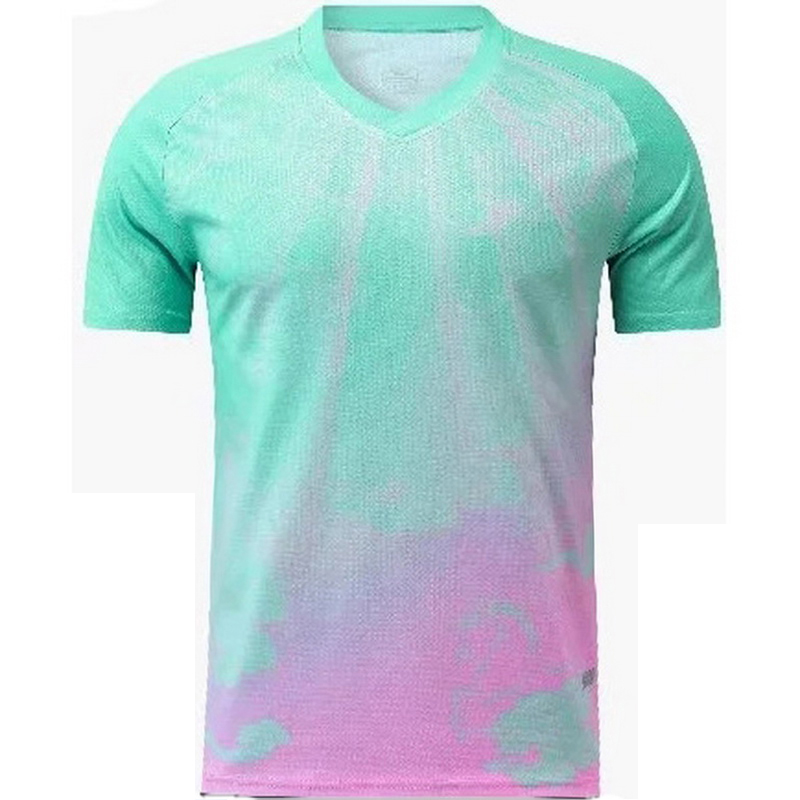 Teal Fashion Short Sleeve Shirt Third Kids Soccer Jersey