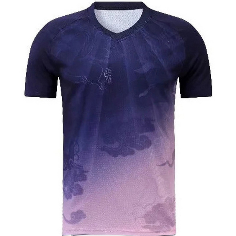 Purpel/Pink Fashion V-Neck Shirt Home Kids Soccer Jersey