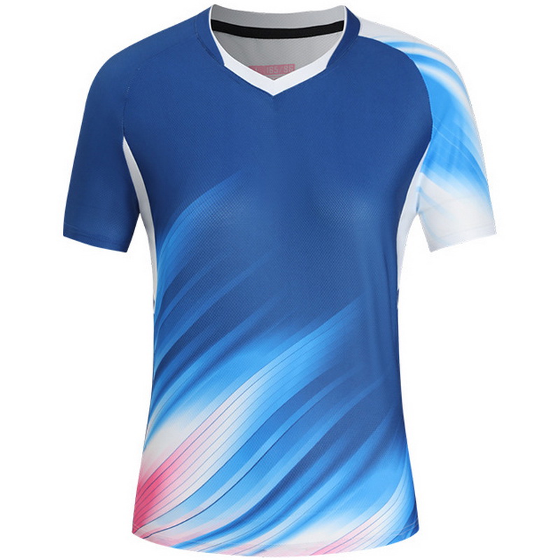 Blue/White Fashion V-Neck Shirt Away Women's Soccer Jersey